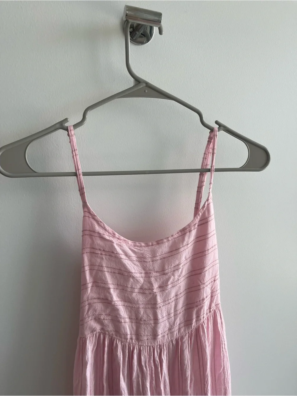 L*SPACE Santorini Light Pink Tie-Back Maxi Dress - Picture 3 of 8